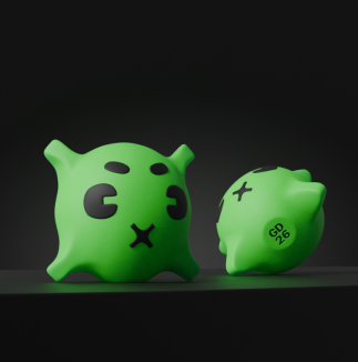 Qwertie green render