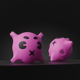 Qwertie pink render